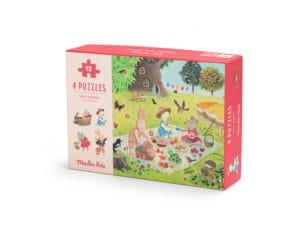 4 Puzzle Uri Anotimpuri Moulin Roty12555