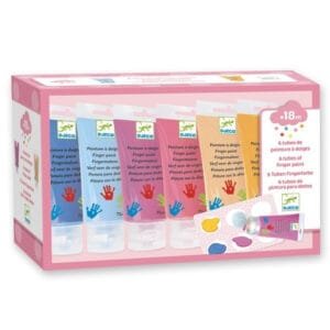 6 Culori De Pictat Cu Mana Sweet Djeco6558