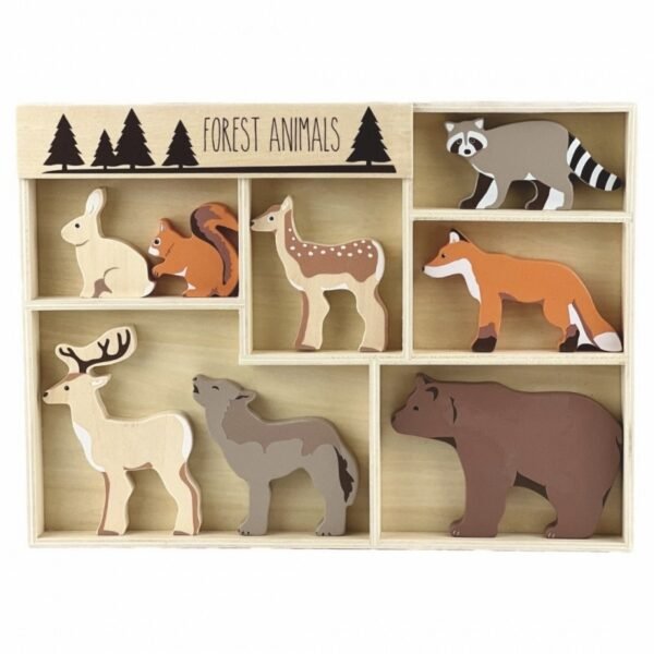 8 Animale De Padure Din Lemn, Egmont Toys - Imagine 2