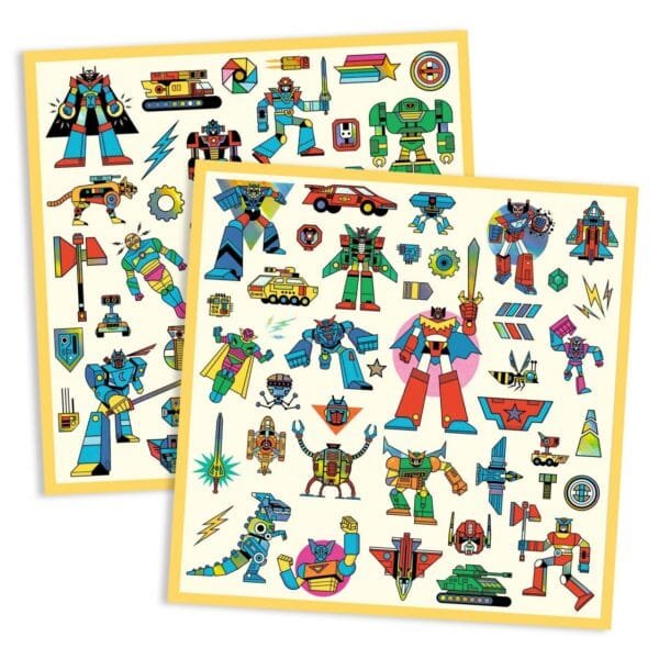 Abtibilduri Metalice Roboti Djeco13661