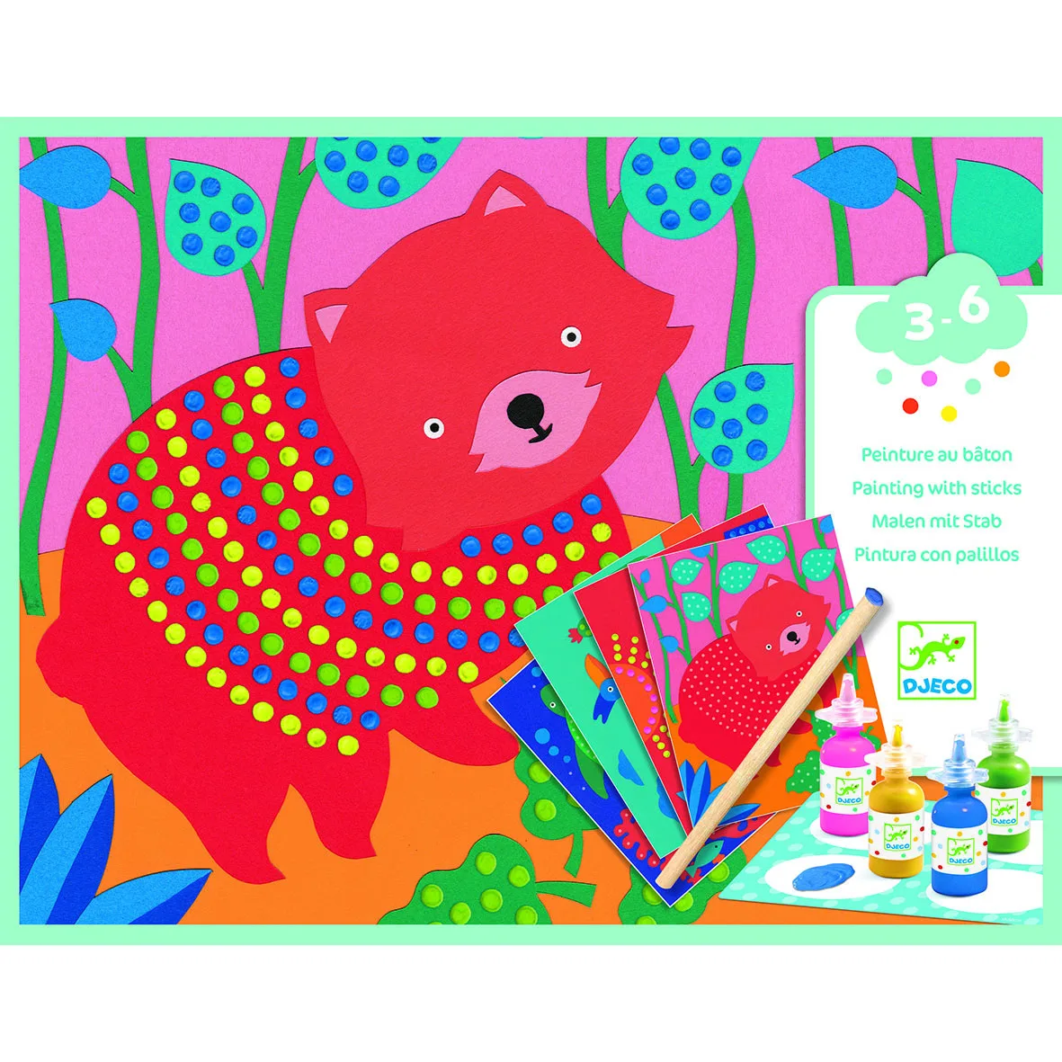 atelier creativ cu buline pointillisme djeco6730