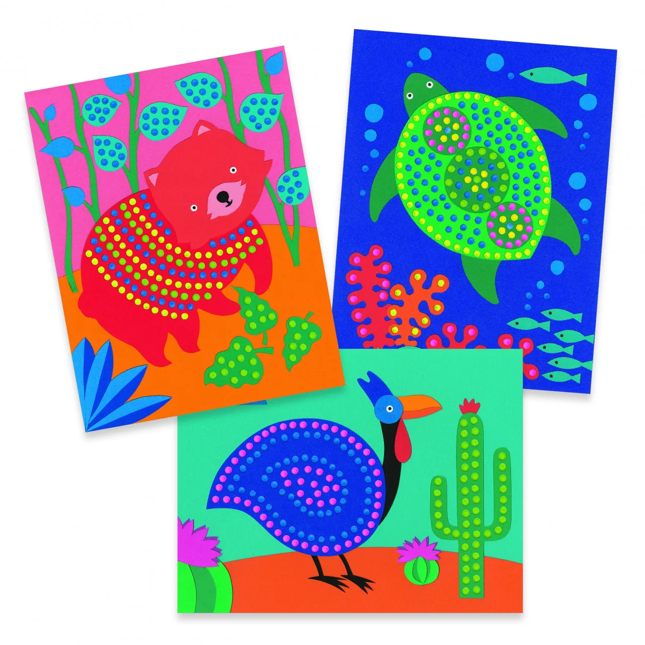 atelier creativ cu buline pointillisme djeco7276