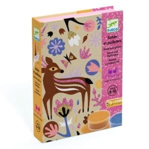 atelier creativ cu nisip si sclipici padurea fermecata djeco2238