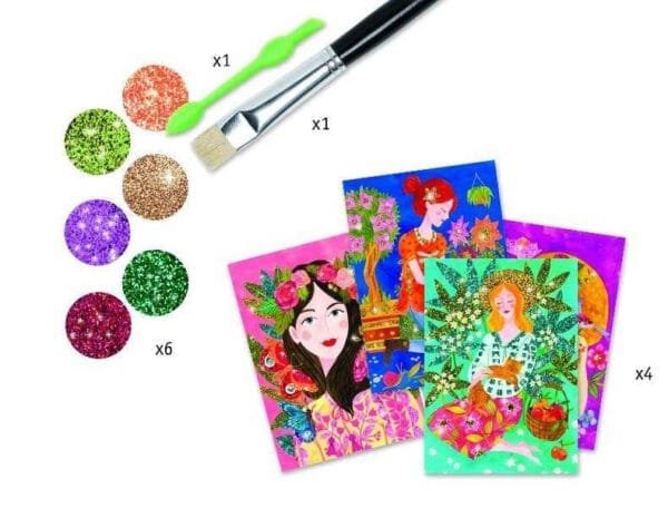 Atelier Creativ Cu Sclipici Parfumul Florilor Djeco3819