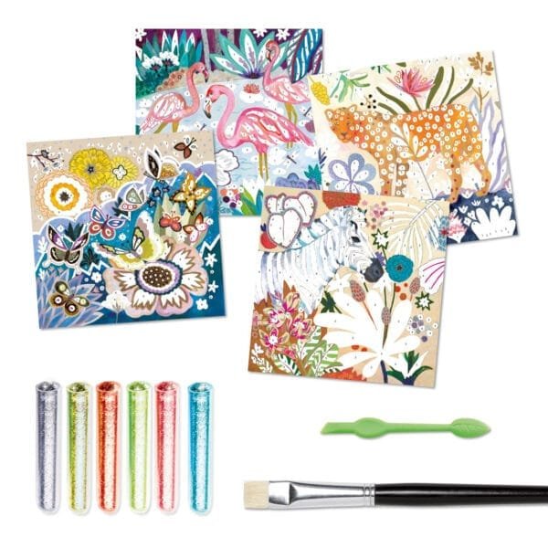 Atelier Creativ Cu Sclipici Tropico Djeco4662