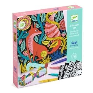 atelier de colorat 3d fantezie in padure djeco16254