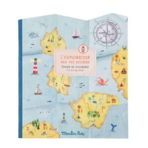 carte de colorat cu abtibilduri exploratori moulin roty7295