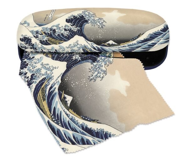 Etui Cu Textil Si Protectie Ochelari Hokusai - Marele Val, Fridolin