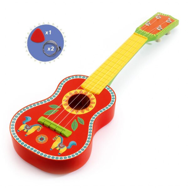 Instrument Muzical Ukulele (Chitara Cu 4 Corzi), Djeco - Imagine 3