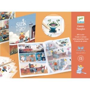 joc creativ benzi desenate pe barca djeco6783