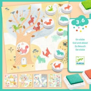 joc creativ cu stampile animale din padure djeco9331