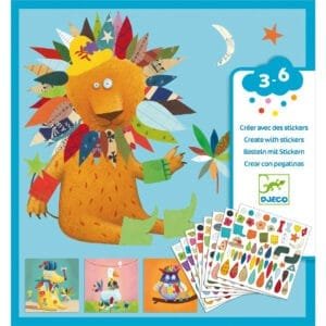 Joc Creativ Cu Stickere Creeaza Animale Djeco1329