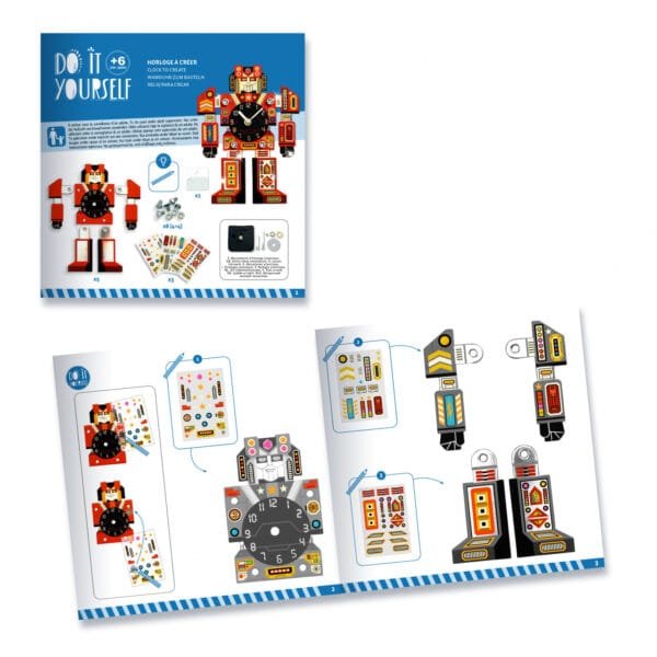 Joc Creativ Diy Ceasul Robot Djeco12448