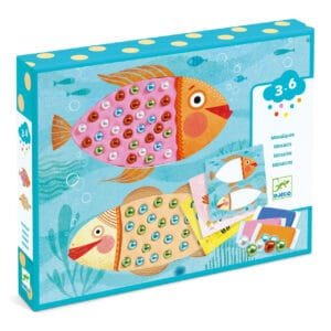 Joc Creativ Mozaic Cu Plastilina Si Margele Djeco6638