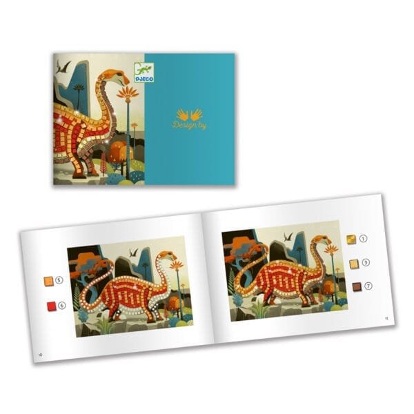 Joc Creativ Mozaic Dinozauri Djeco3998