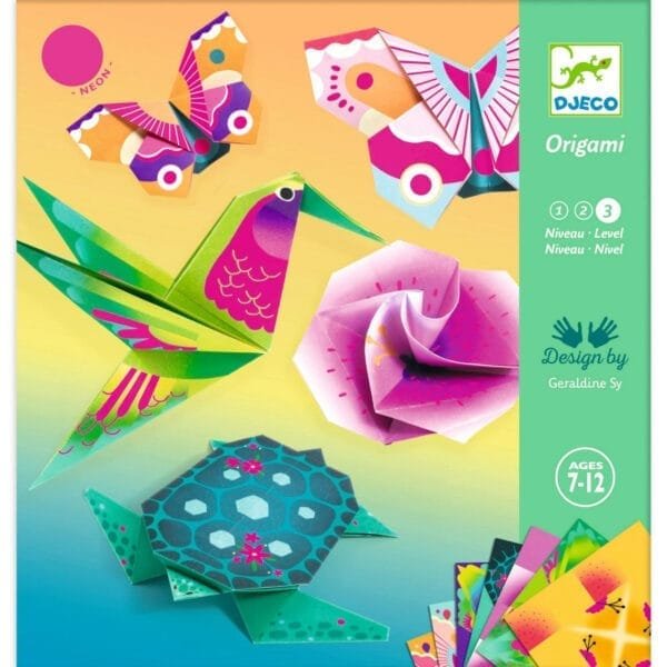 Joc Creativ Origami Animale Si Flori Exotice Djeco13273