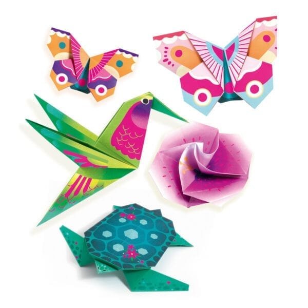 Joc Creativ Origami Animale Si Flori Exotice Djeco13275