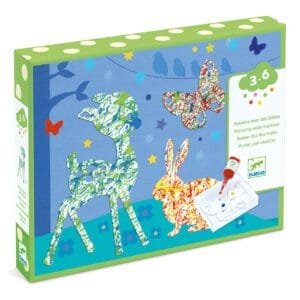 Joc Creativ Pictura Cu Bile Din Sticla Animale Djeco3232