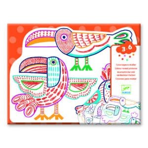 joc de desenat familii de animale djeco12383