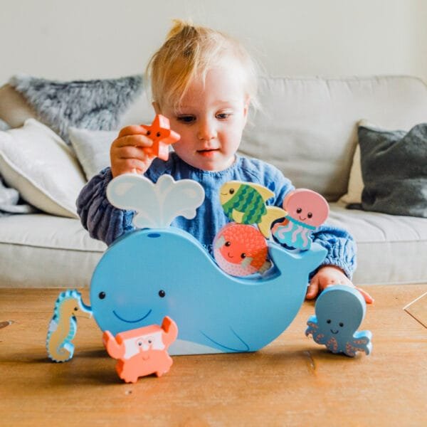 Joc De Echilibru Din Lemn Cu Fauna Marina Orange Tree Toys12309