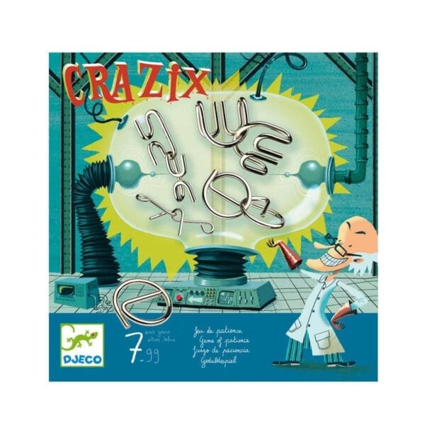 Joc De Logica Crazix 6 Jocuri Metalice Djeco1098