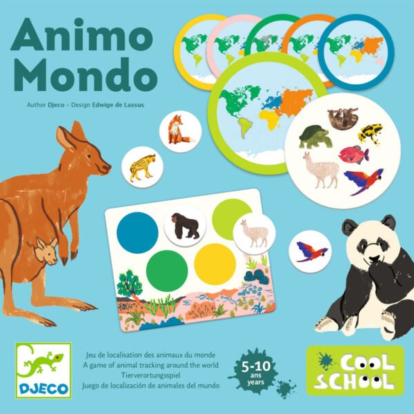 Joc Educativ Loto Animo Mondo, Djeco - Imagine 2