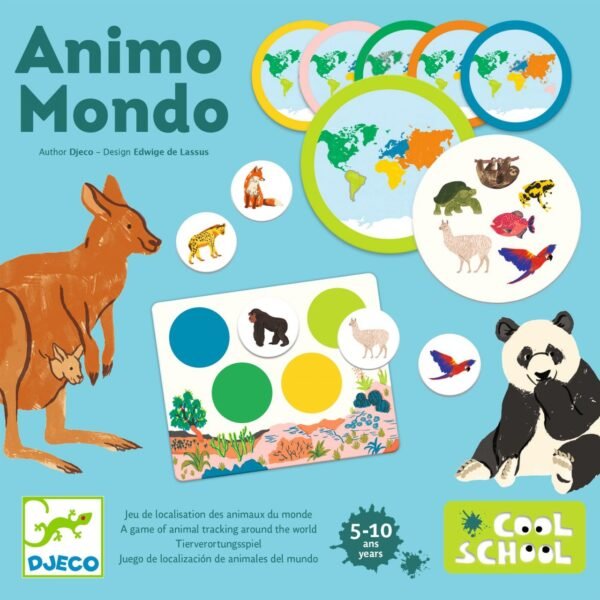 Joc Educativ Loto Animo Mondo, Djeco - Imagine 4