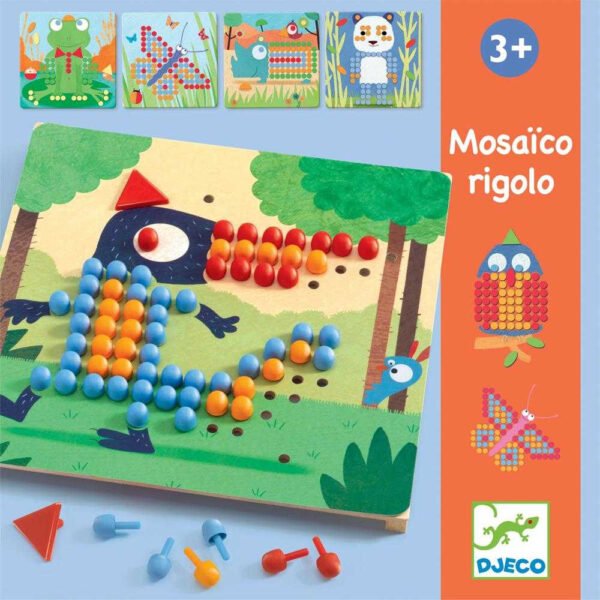 Joc Educativ Mosaic Rigolo, Djeco - Imagine 2