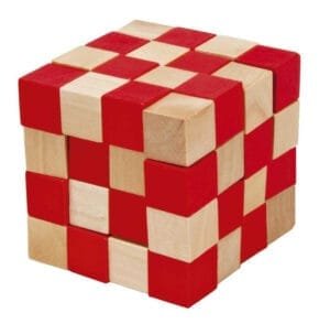 Joc Logic Iq 3D Puzzle Rosu Natural Anaconda Fridolin2349