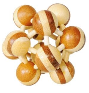 joc logic iq puzzle 3d atom doua culori fridolin6349