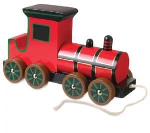 Jucarie De Tras Locomotiva Cu Aburi Orange Tree Toys9781