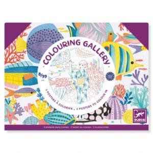 Mapa Cu 3 Postere De Colorat Motive Japoneze Djeco13245