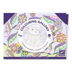 Mapa Cu 3 Postere De Colorat Pasari Djeco10271