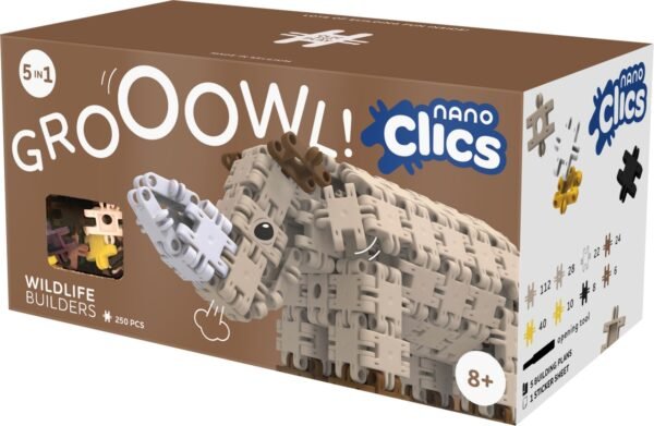 Nano Clics Pentru Construit Animale Salbatice 250 Piese, Clicformers