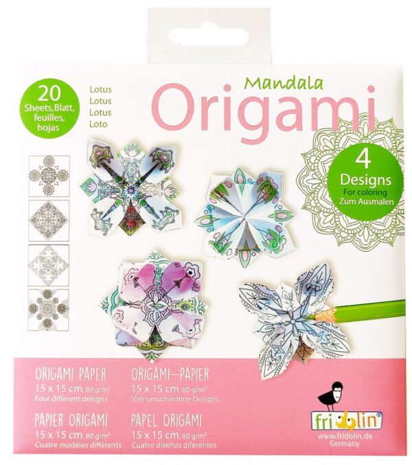 Origami Mandala De Colorat, Fridolin