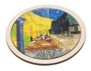 Puzzle Arta Rotund Din Lemn Cafe De Nuit Fridolin19734