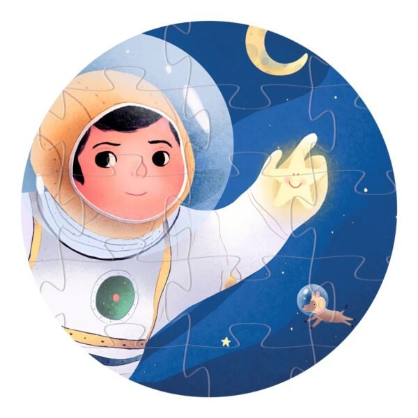 Puzzle Astronaut Pe Luna, Djeco - Imagine 2