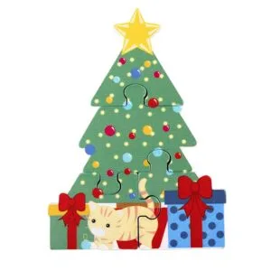 puzzle bradul de craciun din lemn orange tree toys19514