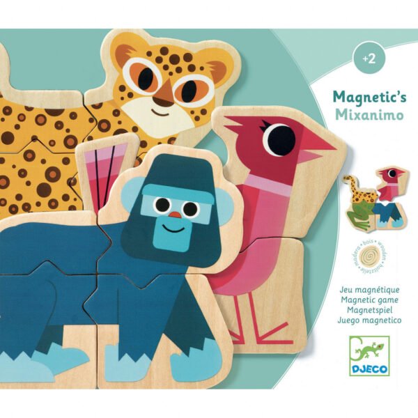 Puzzle Cu Magneti Mixanimo, Djeco - Imagine 2