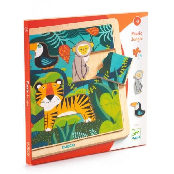 Puzzle Din Lemn Jungla Djeco13197