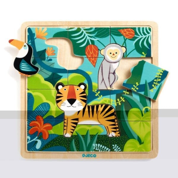Puzzle Din Lemn Jungla Djeco4290