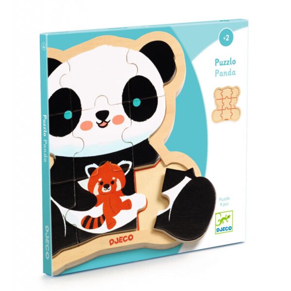 Puzzle Din Lemn Ursuletul Panda, Djeco