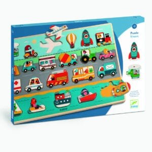 Puzzle Din Lemn Vroom Vroom Djeco12429