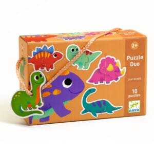 Puzzle Duo Micii Dinozauri Djeco11658