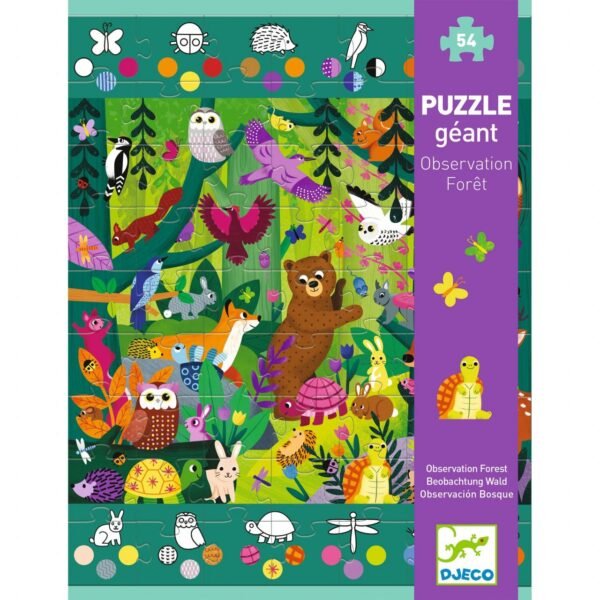 Puzzle Gigant Aventuri In Padure, Djeco - Imagine 4