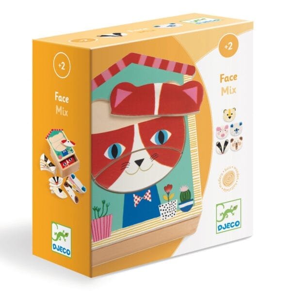 Puzzle Lemn Face Mix Djeco3840