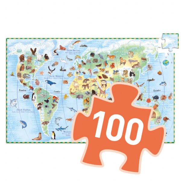 Puzzle Observatie Animalele Lumii, Djeco - Imagine 3