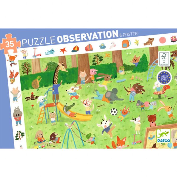 Puzzle Observatie Gradina Micilor Prieteni, Djeco - Imagine 4