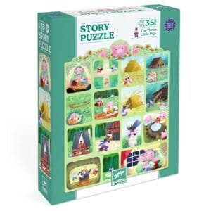 Puzzle Poveste Cei Trei Purcelusi Djeco19370