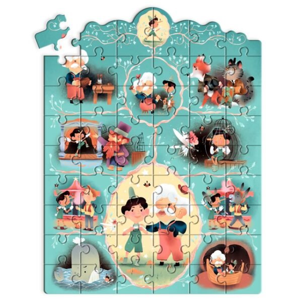 Puzzle Poveste Pinocchio, Djeco - Imagine 3